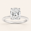 1.5CT Elongated Cushion Cut Lab Grown Diamond Solitaire Ring
