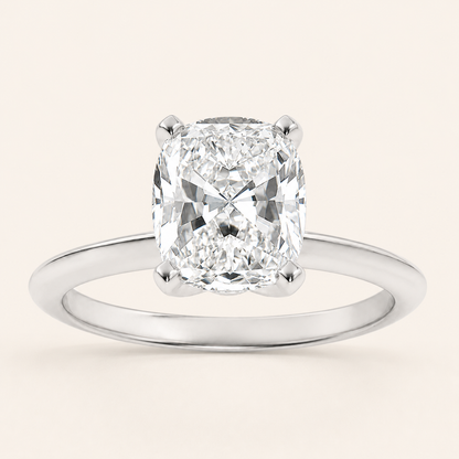 1.5CT Elongated Cushion Cut Lab Grown Diamond Solitaire Ring