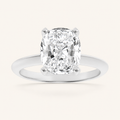 2.5CT Elongated Cushion Cut Lab Grown Diamond Solitaire Ring
