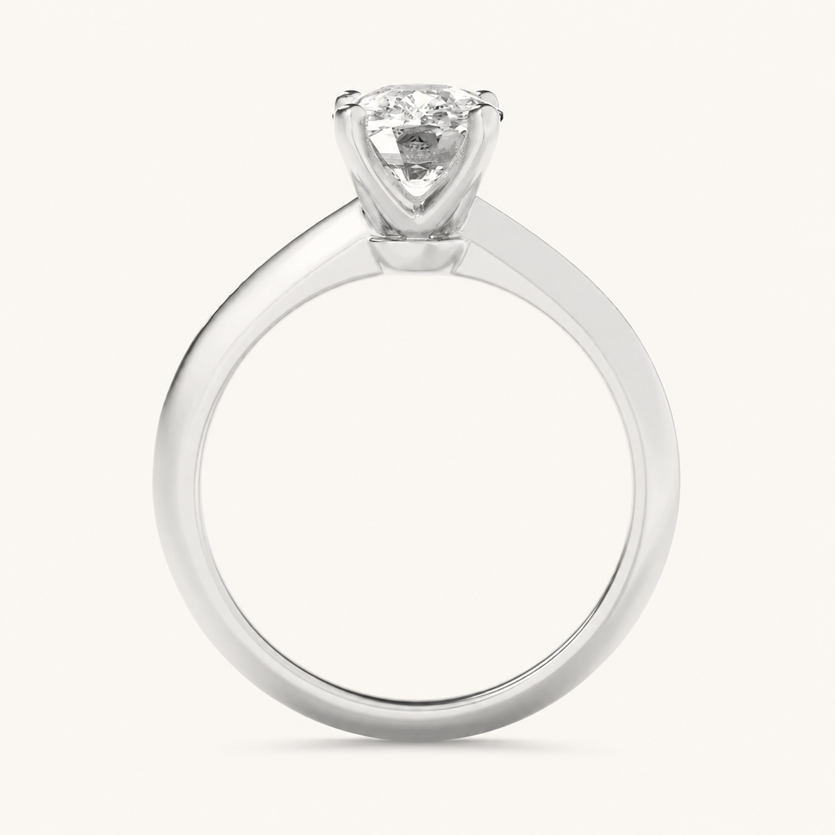 3CT Elongated Cushion Cut Lab Grown Diamond Solitaire Ring