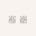 8CT Round Cut Lab Grown Diamond Stud Earrings