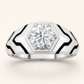 1.5CT Round Cut Lab Grown Diamond Solitaire Men's Ring