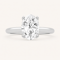 1CT Oval Cut Lab Grown Diamond Solitaire Ring