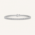 8CT Round Cut Lab Grown Diamond Bracelet