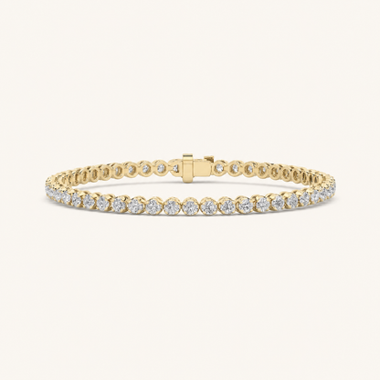 8CT Round Cut Lab Grown Diamond Bracelet
