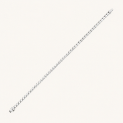 8CT Round Cut Lab Grown Diamond Bracelet