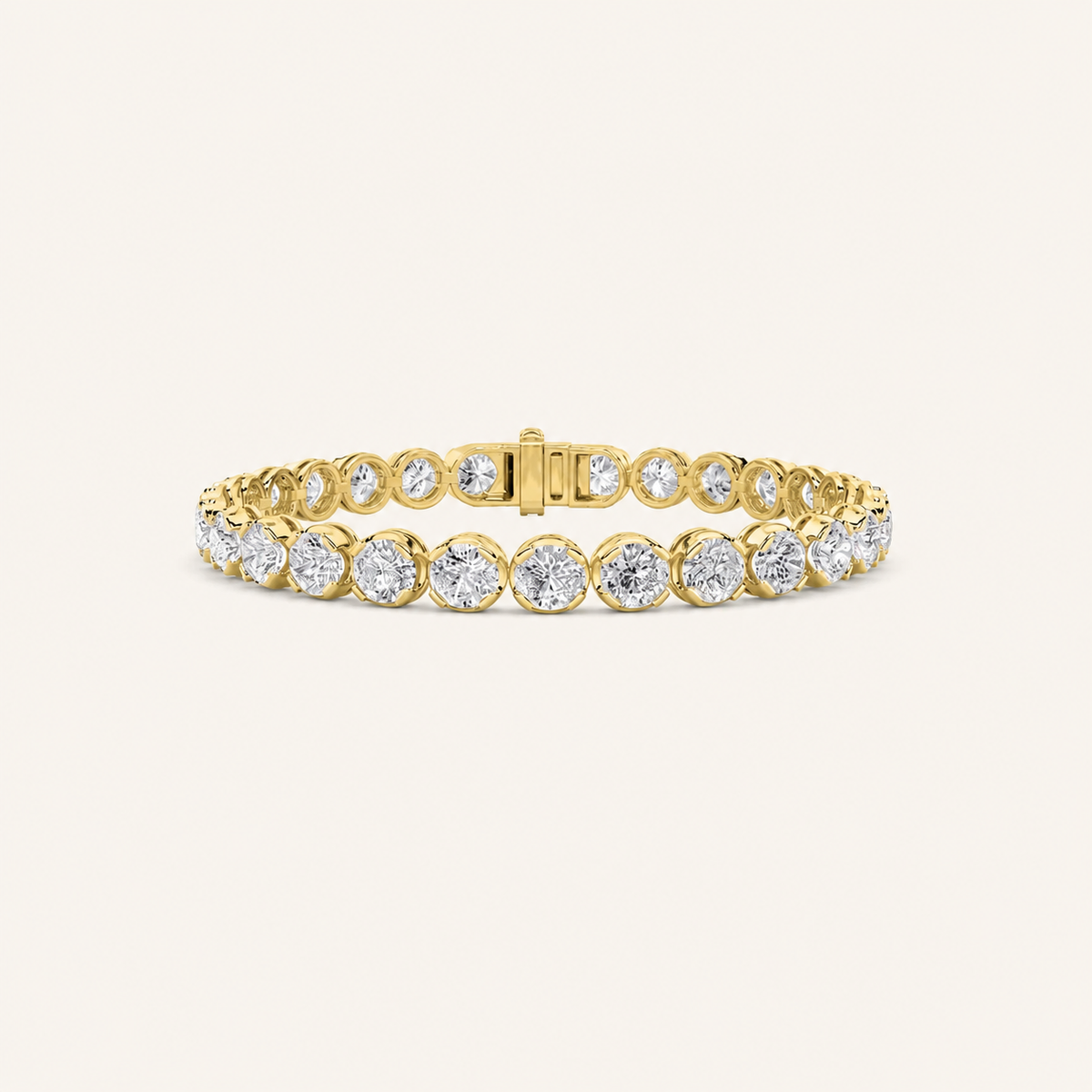 12CT Round Cut Lab Grown Diamond Bracelet