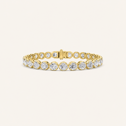 6CT Round Cut Lab Grown Diamond Bracelet