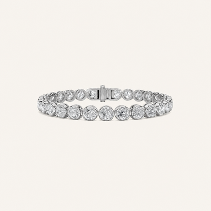 15CT Round Cut Lab Grown Diamond Bracelet