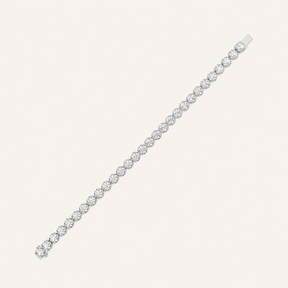 12CT Round Cut Lab Grown Diamond Bracelet