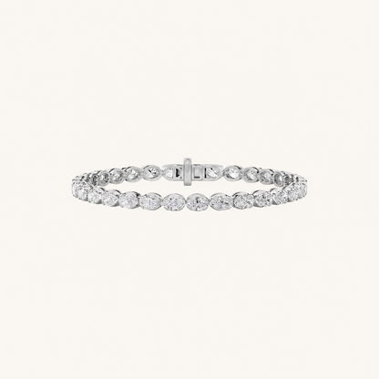 11CT Oval Cut Lab Grown Diamond Bracelet