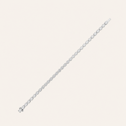 5.5CT Oval Cut Lab Grown Diamond Tennis Bracelet