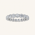 3.75CT Round Cut Lab Grown Diamond Split Prong Eternity Ring