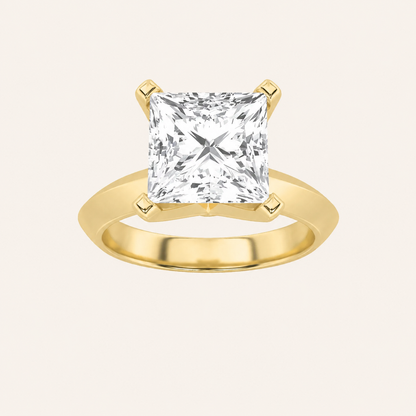 1CT Princess Cut Lab Grown Diamond Solitaire Ring