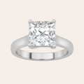 1CT Princess Cut Lab Grown Diamond Solitaire Ring