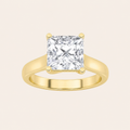 3CT Princess Cut Lab Grown Diamond Solitaire Ring