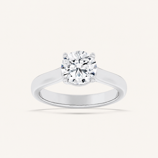 2.5CT Round Cut Lab Grown Diamond Solitaire Ring
