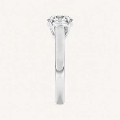 2.5CT Round Cut Lab Grown Diamond Solitaire Ring