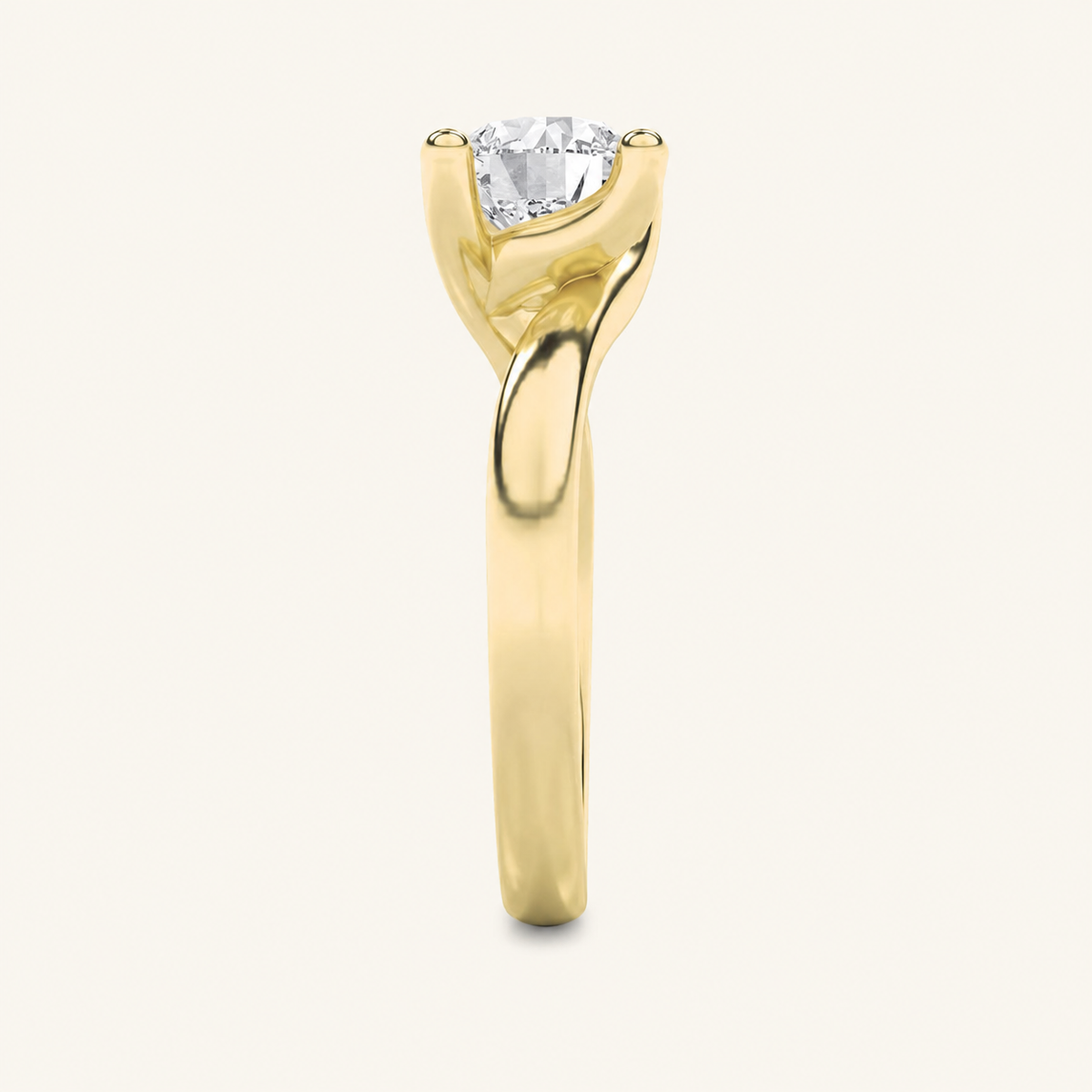 1.5CT Round Cut Lab Grown Diamond Solitaire Ring