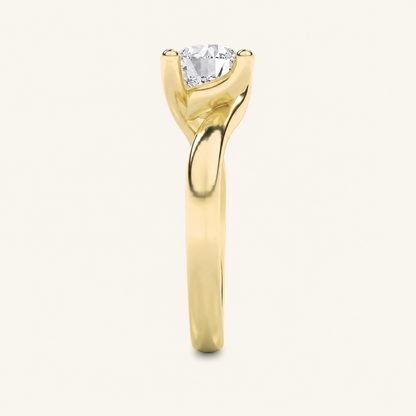 1.5CT Round Cut Lab Grown Diamond Solitaire Ring
