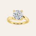1.5CT Round Cut Lab Grown Diamond Solitaire Ring