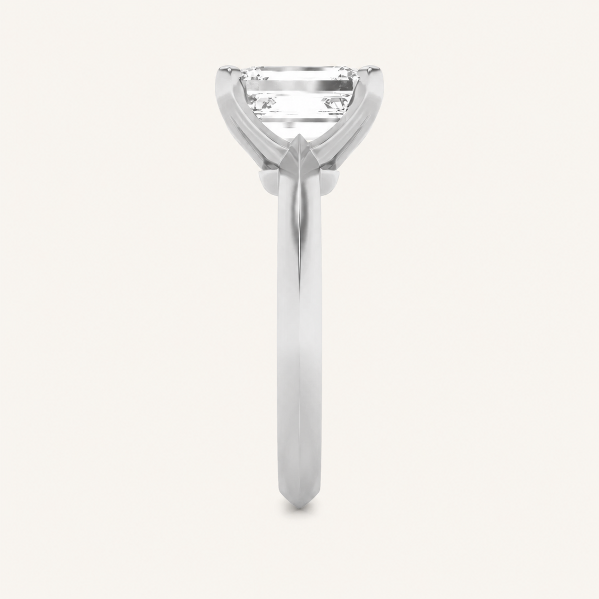 1CT Radiant Cut Lab Grown Diamond Solitaire Ring