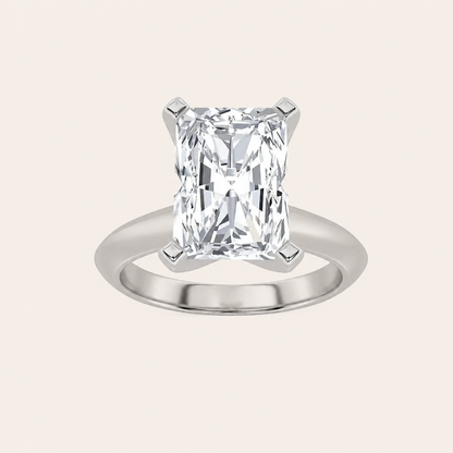 2CT Radiant Cut Lab Grown Diamond Solitaire Ring