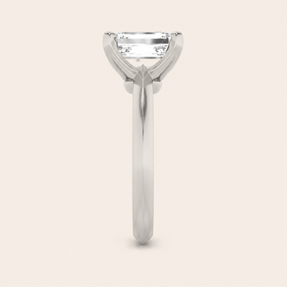 2CT Radiant Cut Lab Grown Diamond Solitaire Ring