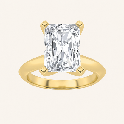 2CT Radiant Cut Lab Grown Diamond Solitaire Ring