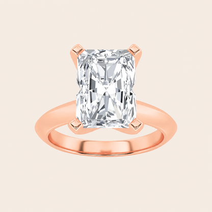 2CT Radiant Cut Lab Grown Diamond Solitaire Ring