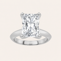3CT Radiant Cut Lab Grown Diamond Solitaire Ring