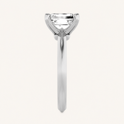 3CT Radiant Cut Lab Grown Diamond Solitaire Ring