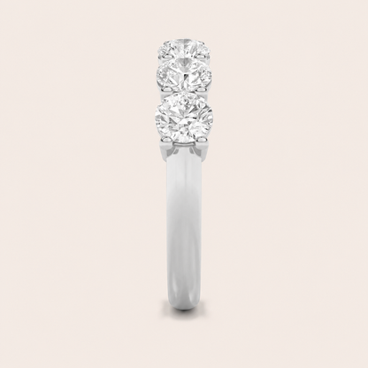 Round Cut Lab Grown Diamond Band Ring