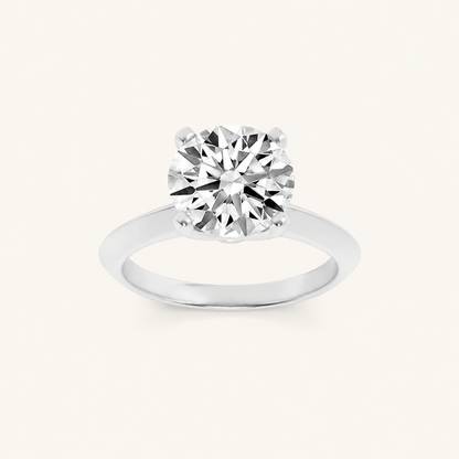 1CT Round Cut Lab Grown Diamond Solitaire Ring
