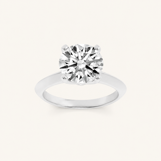 1CT Round Cut Lab Grown Diamond Solitaire Ring