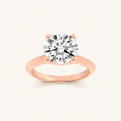 1CT Round Cut Lab Grown Diamond Solitaire Ring