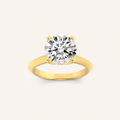 1.5CT Round Cut Lab Grown Diamond Solitaire Ring