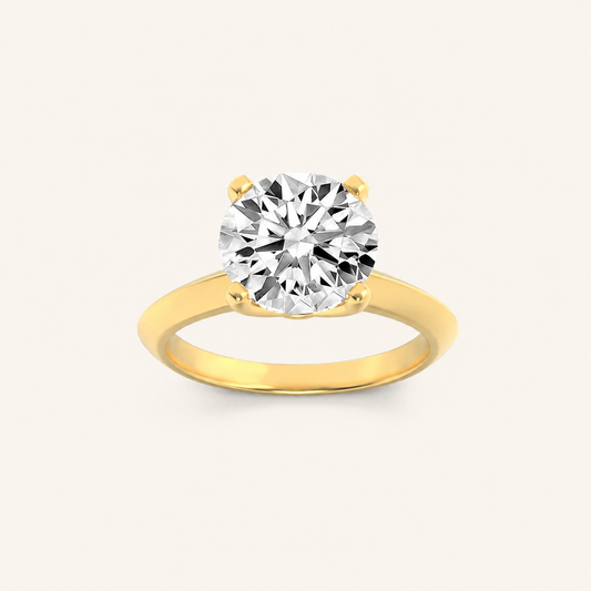 1.5CT Round Cut Lab Grown Diamond Solitaire Ring