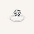 3CT Round Cut Lab Grown Diamond Solitaire Ring