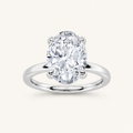 1.5CT Oval Cut Lab Grown Diamond Solitaire Ring