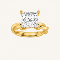 1CT Princess Cut Lab Grown Diamond Solitaire Ring
