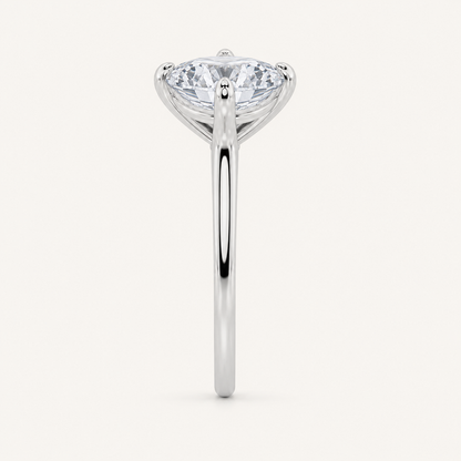 3CT Marquise Cut Lab Grown Diamond Solitaire Ring
