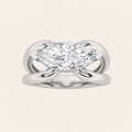 2CT Marquise Cut Lab Grown Diamond Solitaire Ring