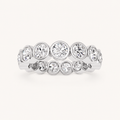 2.4CT Round Cut Lab Grown Diamond Eternity Ring