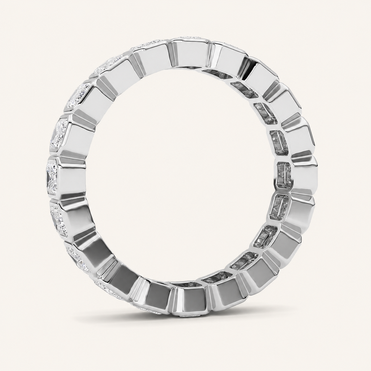 3CT Emerald Cut Diamond Ring