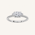 0.50CT Marquise Cut Lab Grown Diamond Solitaire Ring