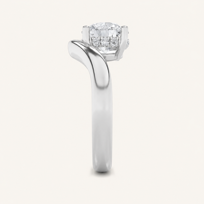 2CT Round Cut Lab Grown Diamond Solitaire Ring