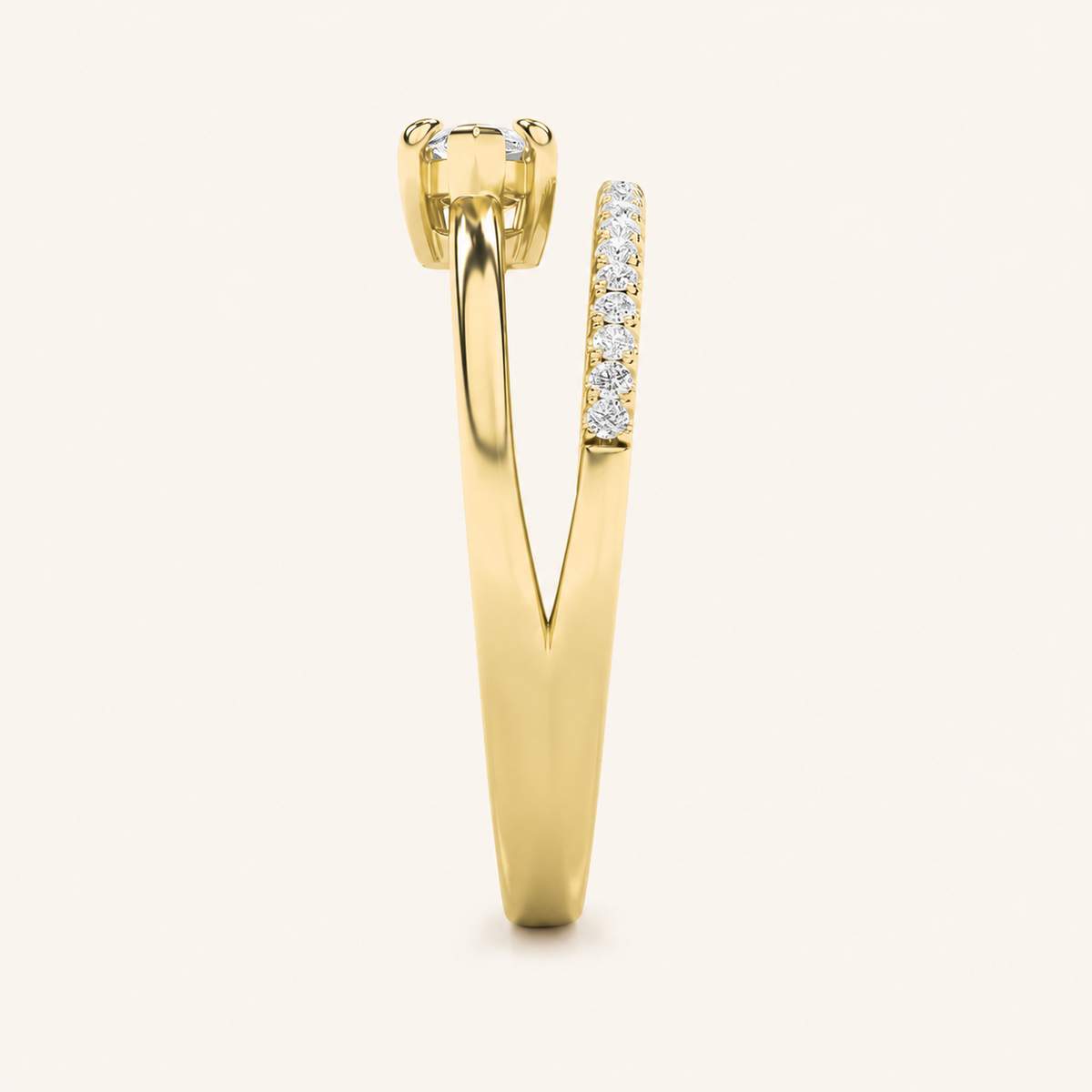 0.50CT Marquise Cut Lab Grown Diamond Ring