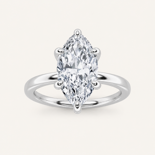 1.5CT Marquise Cut Lab Grown Diamond Solitaire Ring