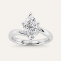 1CT Marquise Cut Lab Grown Diamond Solitaire Ring